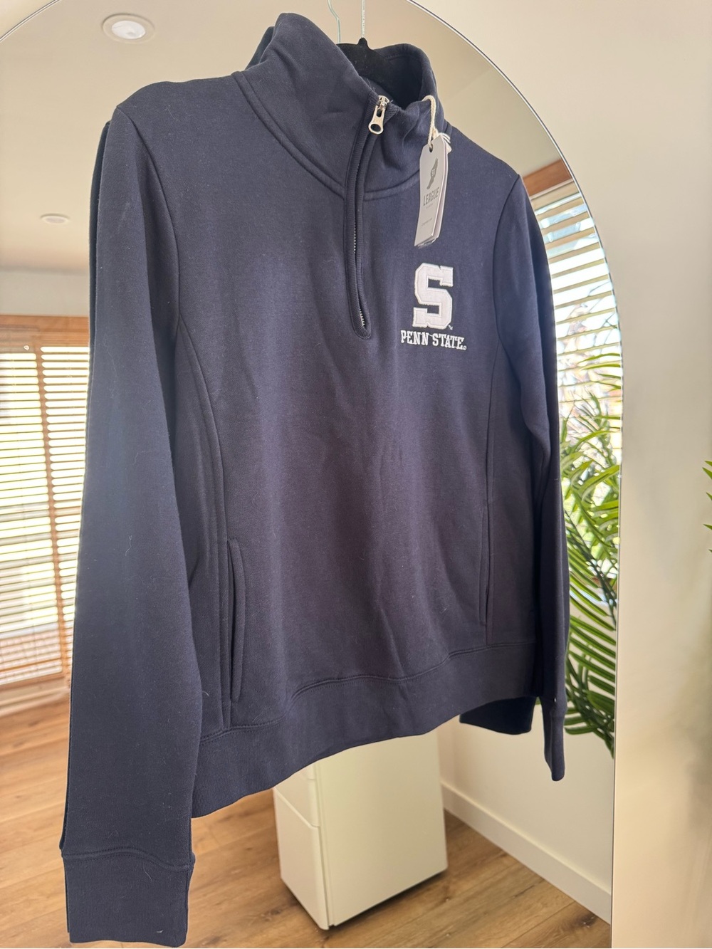 Women’s Navy Half-Zip Pullover Sweatshirt Penn State